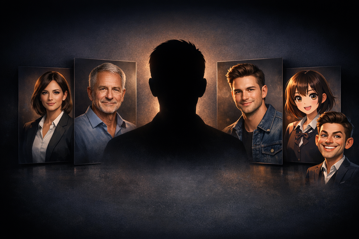 Editorial illustration for Another You AI photo editor article