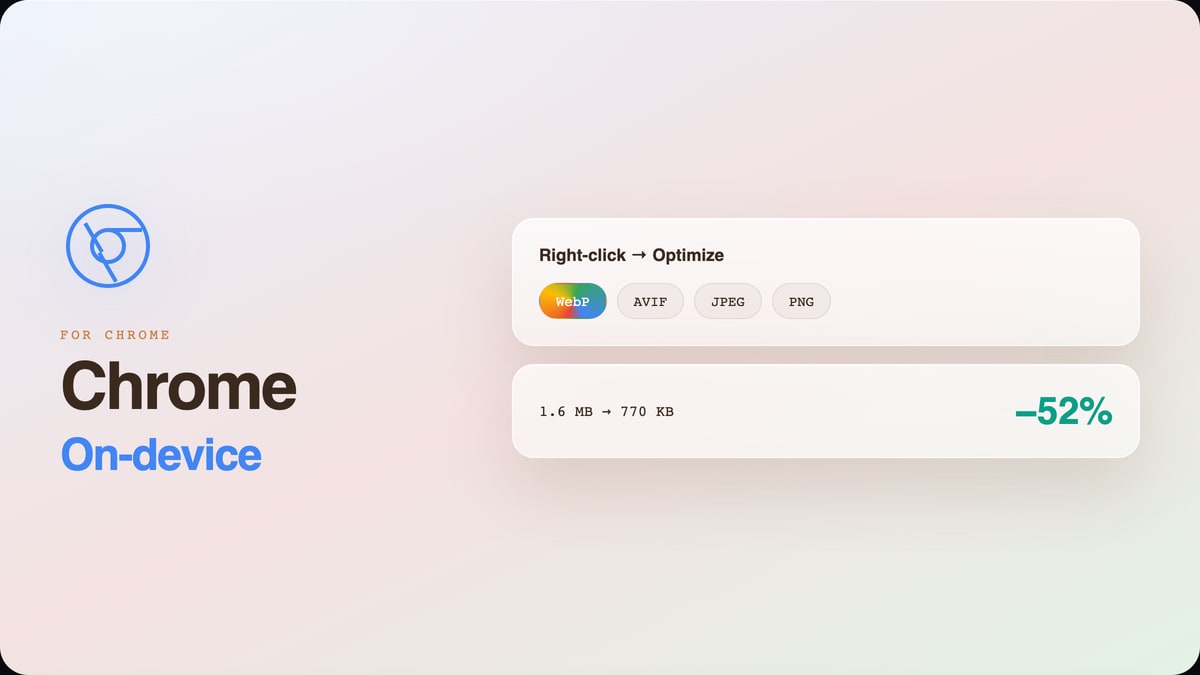 Chrome Extension: Compress and convert in your browser