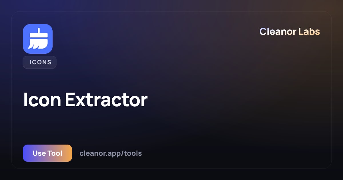 Icon Extractor: Extract PNGs From ICO, Free