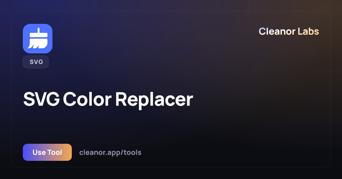 SVG Color Replacer — Change Fill & Stroke Free