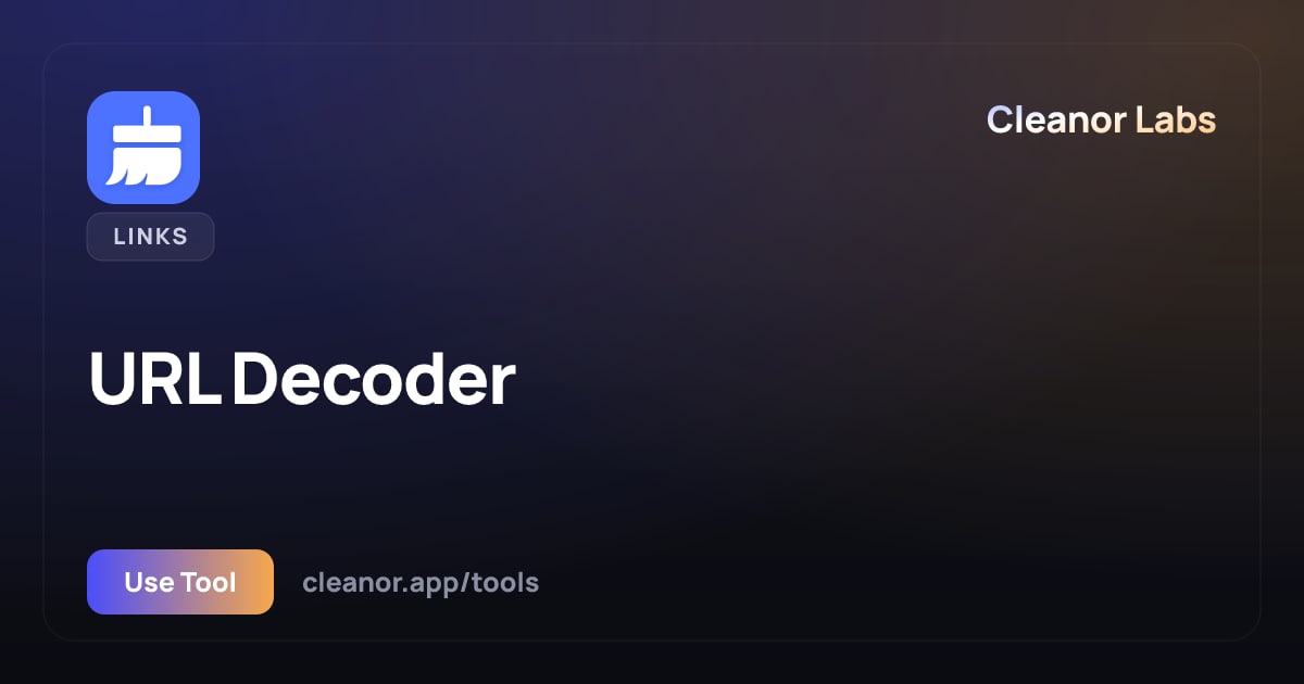URL Decoder: Decode Encoded URLs, Free Online